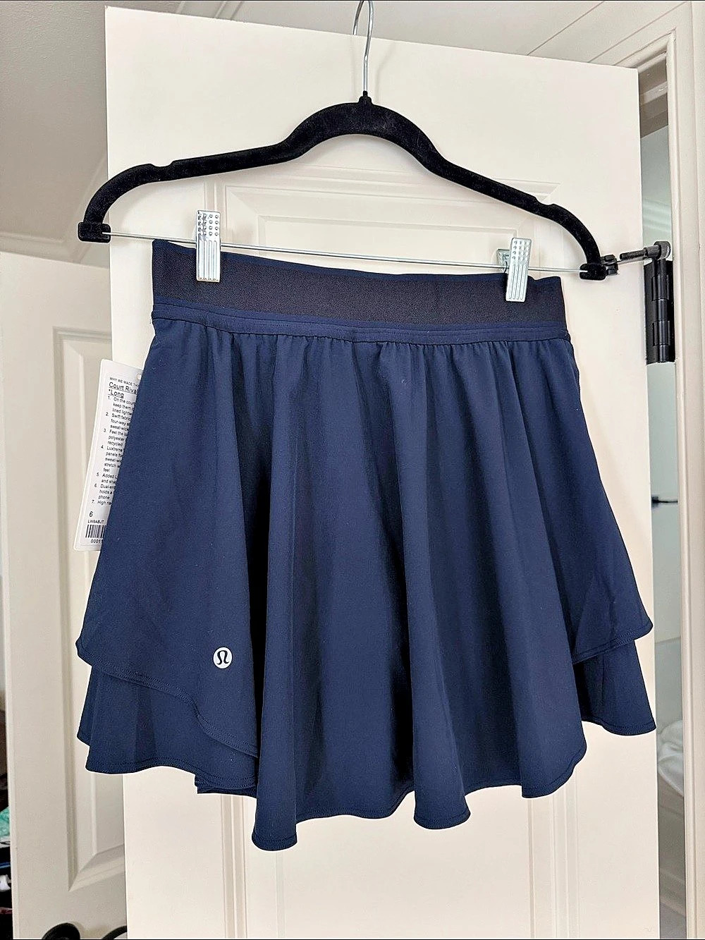 lululemon Court Rival HR Skirt Long Athletic Skirt in Blue Size 6 NWT